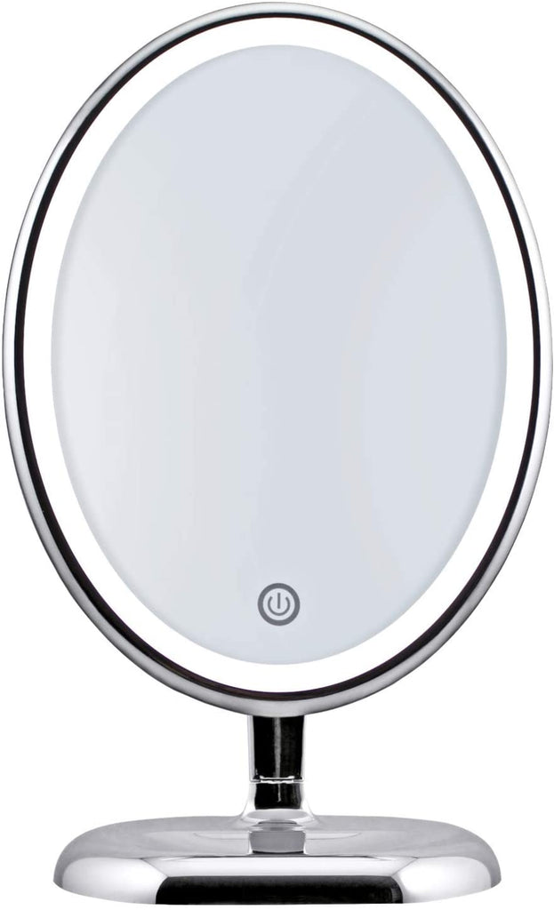 donde quiera naranja sextante Oval Personal Makeup Mirror with Lights - Magnifying Mirror Light for –  ProBeautify.com