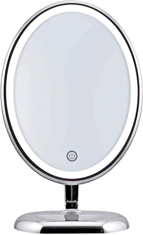 Mini Lumières Portables Led Maquillage Miroir 10x Grossir Main Tenir Pliable  12 Leds Pocket Makeup Miroir Lumière Beauté Cosmétique Outil