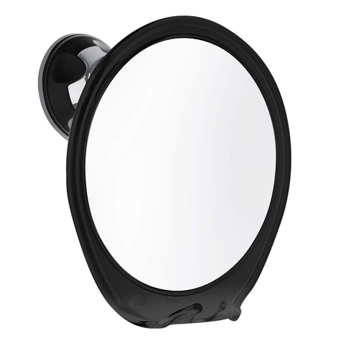 Shower Mirror with Razor Holder: 3X Magnification & 360° Swivel