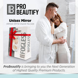 Probeautify Fogless Shower Mirror with Razor Hook | Powerful Locking Suction Cup | 360 Degree Rotating